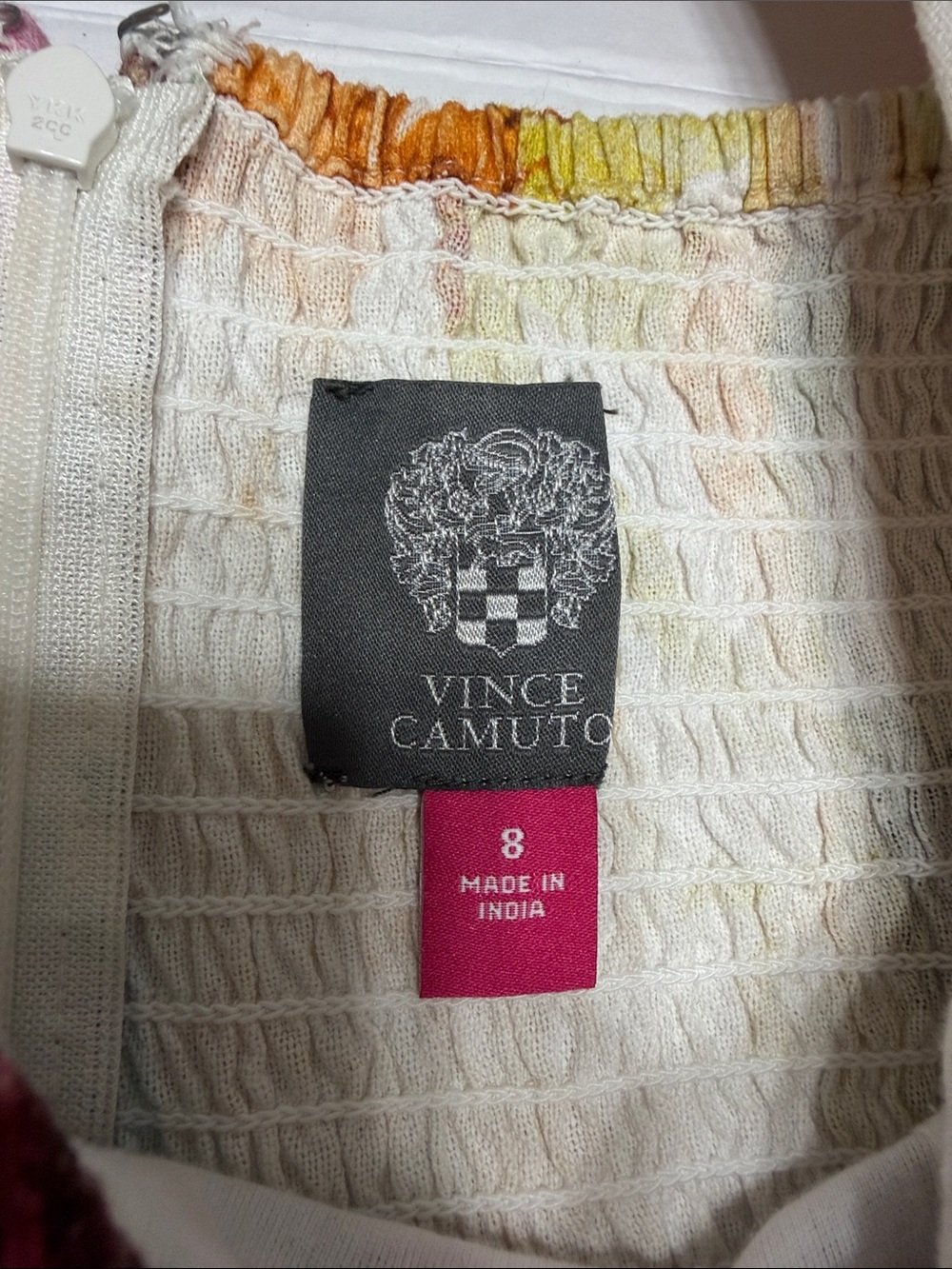 Vince Camuto Multicolor Floral Puff-Sleeve Mini Dress - Picture 2 of 15